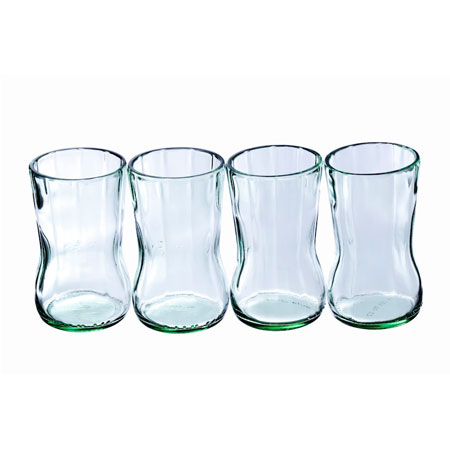 Check out these American-made Coca-Cola Bottle Juice Glasses, manufactured in San Diego, CA by BottleHood. Purchase to enjoy a refreshing beverage in style and support 20 American workers. Gets you 560 Boom™ Points.